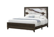 HARMONY BROWN KING BED WITH LED - Furniture Stars (Chicago, IL)