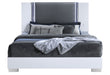 YLIME SMOOTH WHITE KING BED GROUP FULLY SLATTED - Furniture Stars (Chicago, IL)