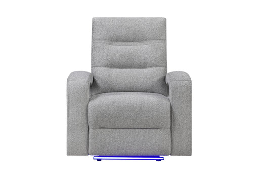 U6611 GREY 15 POWER RECLINER WITH LED - Furniture Stars (Chicago, IL)