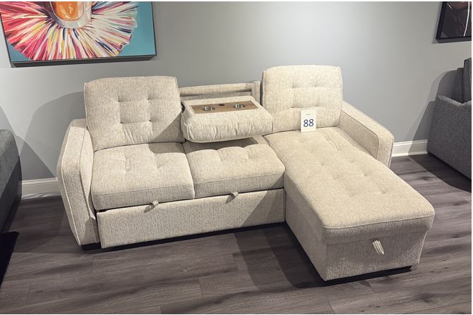 U0707 BROWN REVERSIBLE SOFA BED - Furniture Stars (Chicago, IL)