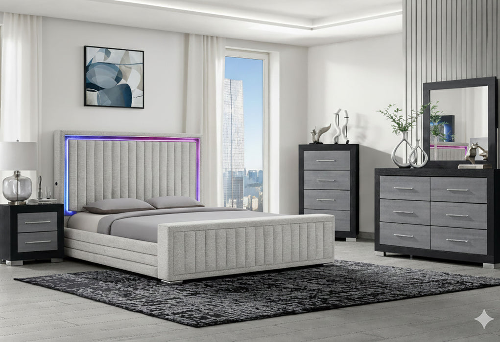 ELIAS/EMMA REGULAR FB NATURAL KING BED GROUP - Furniture Stars (Chicago, IL)
