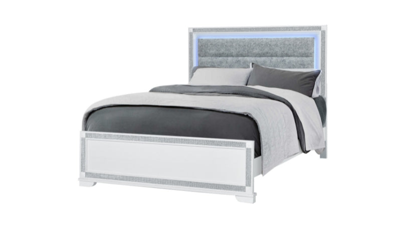 SOLEIL WHITE QUEEN BED - Furniture Stars (Chicago, IL)