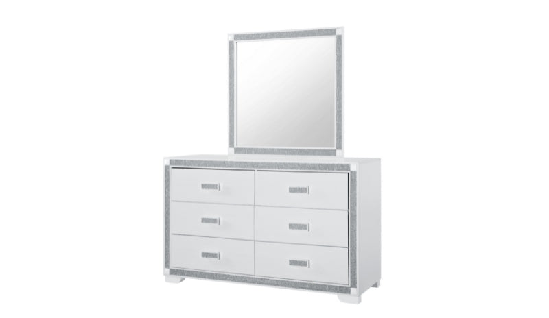 SOLEIL WHITE DRESSER - Furniture Stars (Chicago, IL)