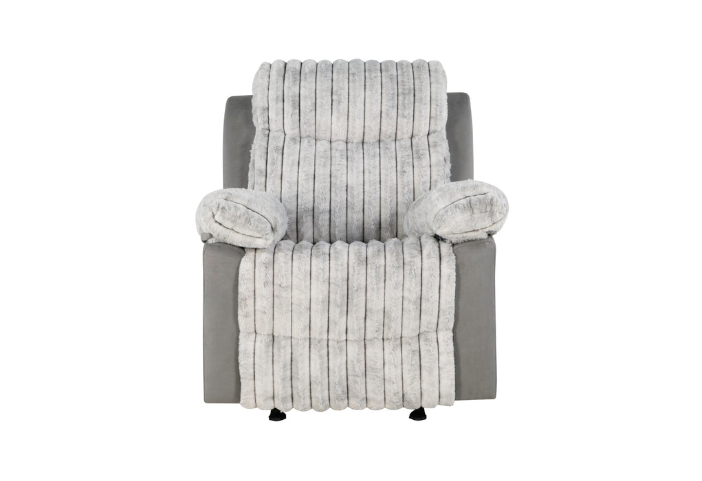 U6028 GREY GLIDER RECLINER - Furniture Stars (Chicago, IL)