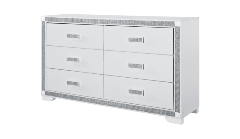 SOLEIL WHITE DRESSER - Furniture Stars (Chicago, IL)