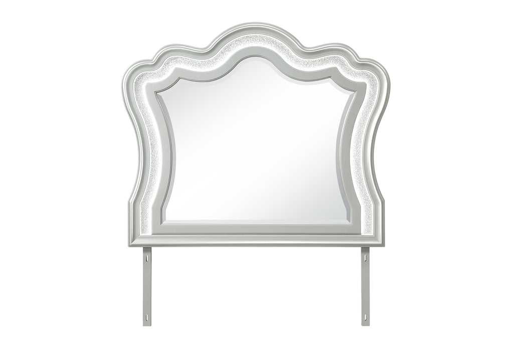 ARIA SILVER MIRROR WITH LED - Furniture Stars (Chicago, IL)