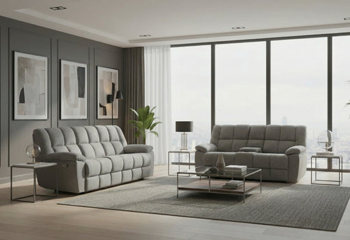 U6000 SMOKE RECLINING SOFA/CONSOLE RECLINING LOVESEAT - Furniture Stars (Chicago, IL)