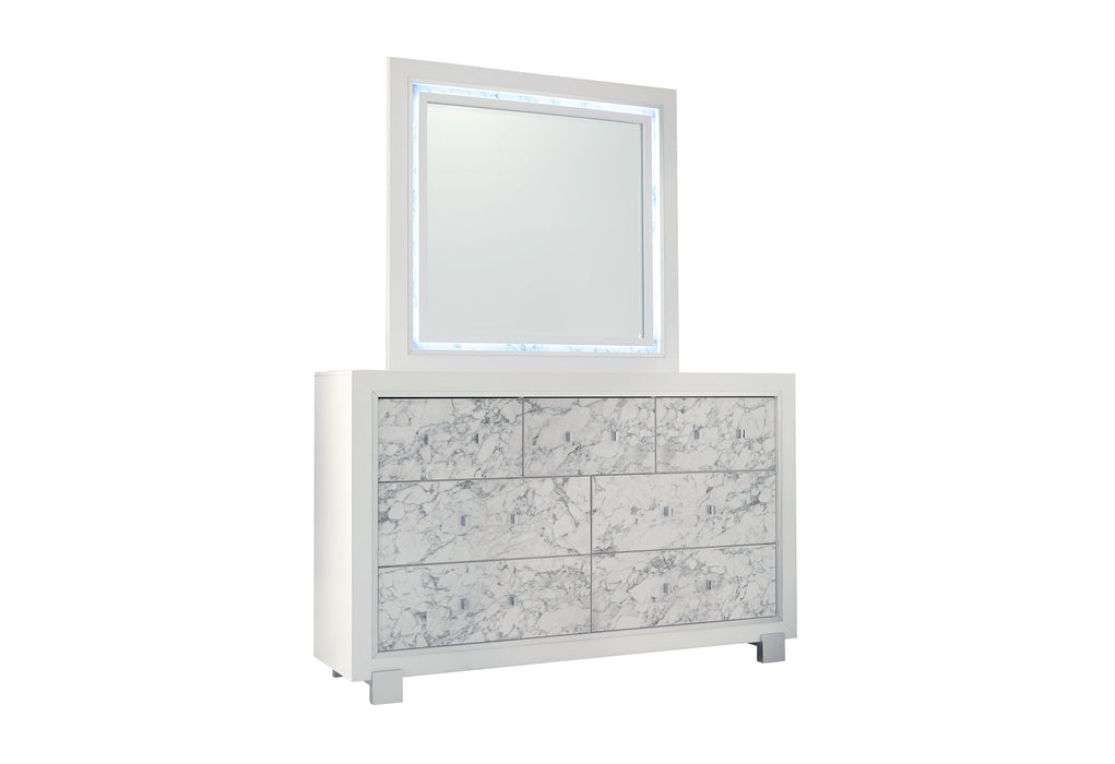 SANTORINI WHITE DRESSER - Furniture Stars (Chicago, IL)