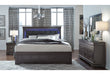 POMPEI METALLIC GREY QUEEN BED W/LED, DRESSER, MIRROR AND NIGHTSTAND - Furniture Stars (Chicago, IL)