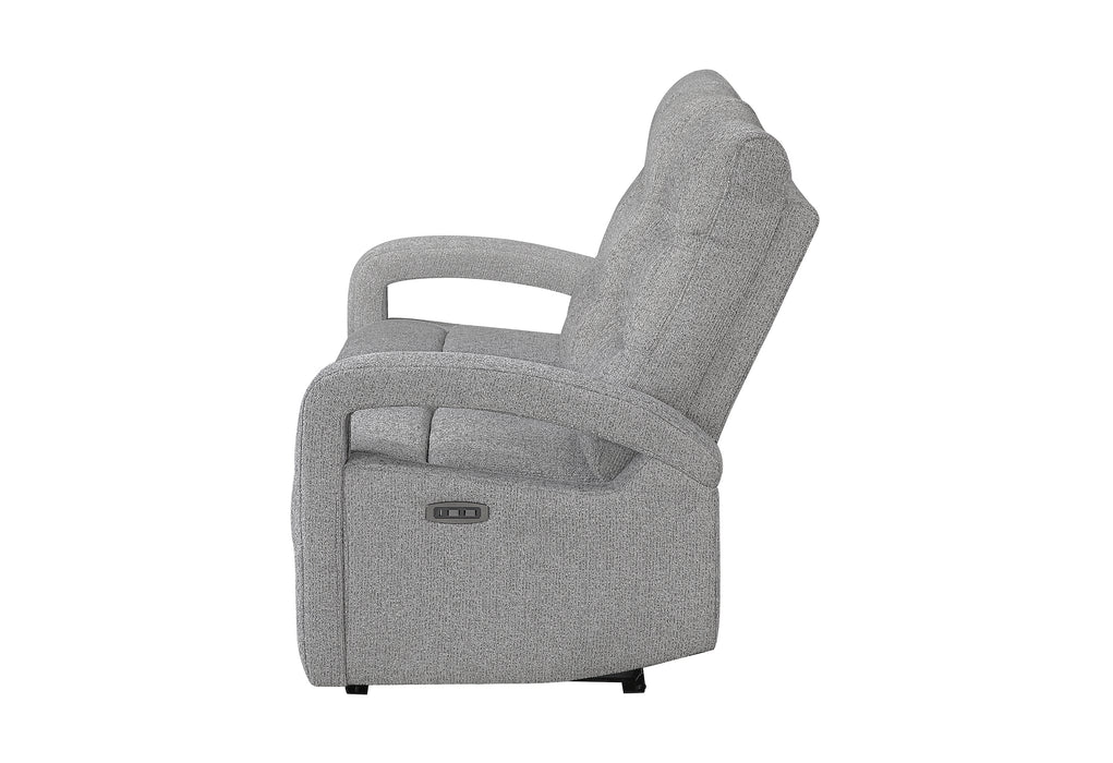 U6611 GREY 15 POWER RECLINING SOFA WITH LED - Furniture Stars (Chicago, IL)