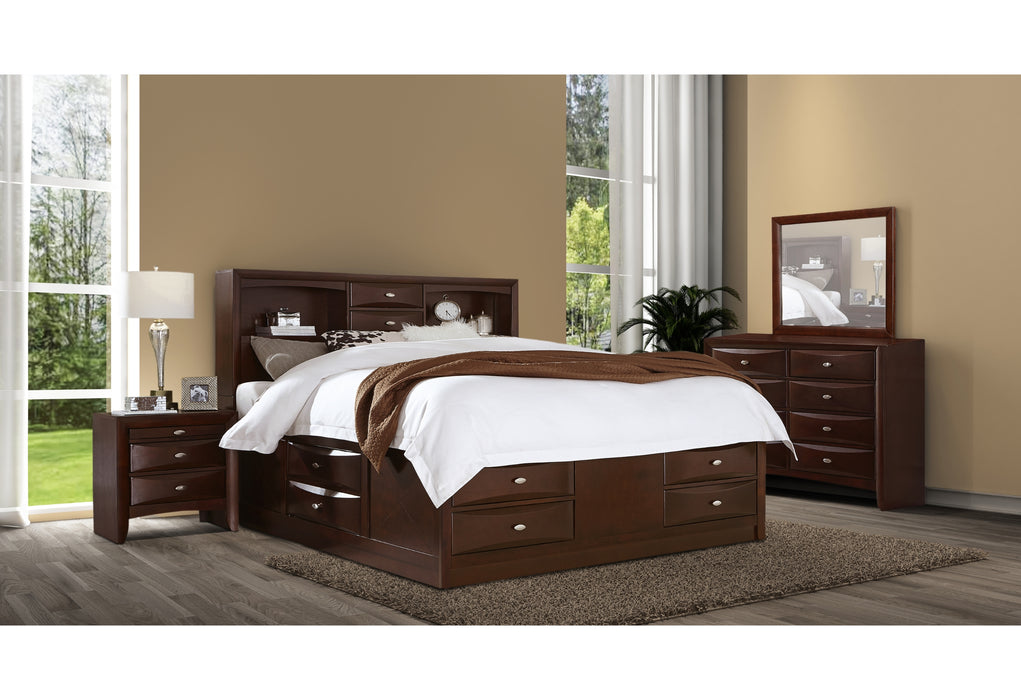 LINDA MERLOT QUEEN BED GROUP - Furniture Stars (Chicago, IL)