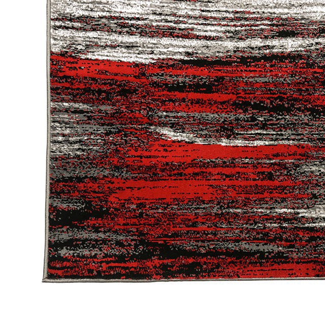 Sivas Area Rug Black and Red - Furniture Stars (Chicago, IL)
