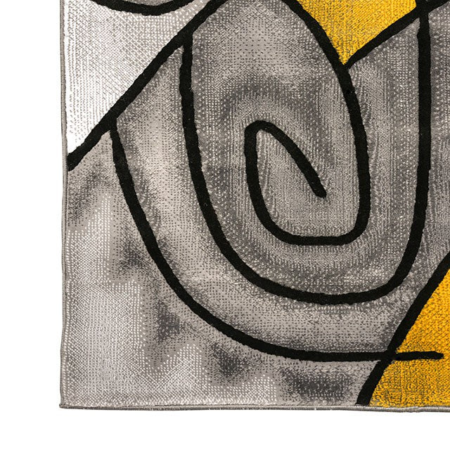 Sivas Charcoal Yellow 8' X 10' Area Rug - Furniture Stars (Chicago, IL)