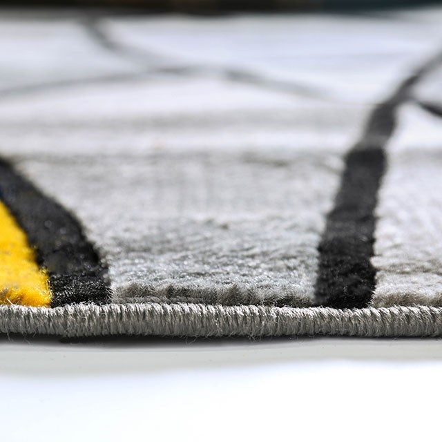 Sivas Charcoal Yellow 8' X 10' Area Rug - Furniture Stars (Chicago, IL)